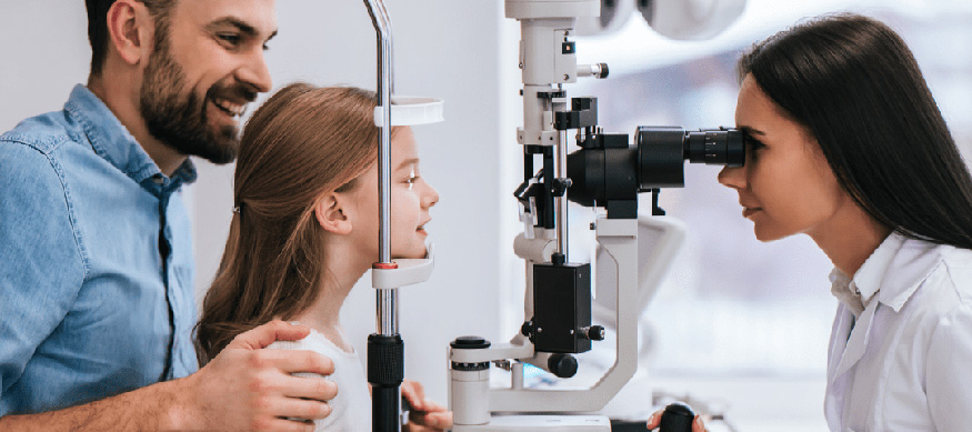 Examen oftalmológico en los niños