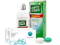 Lentillas Biomedics 55 Evolution + Opti-Free Express - Packs