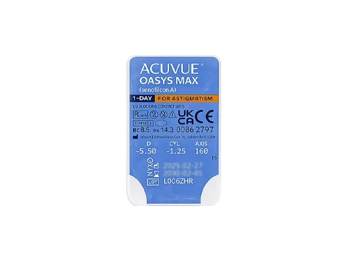 Lentillas Acuvue Oasys MAX 1-Day for Astigmatism