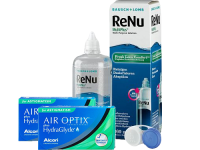 Lentillas Air Optix Plus HydraGlyde for Astigmatism + Renu Multiplus - Packs