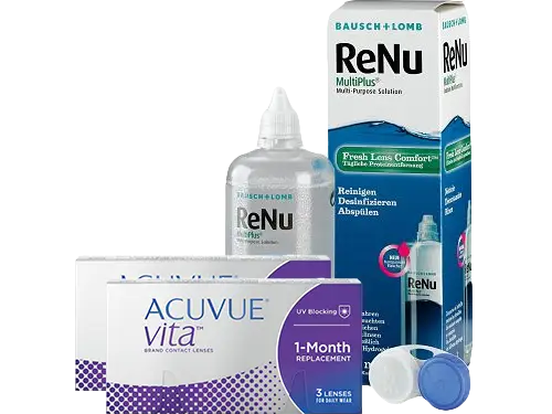 Lentillas Acuvue Vita + Renu Multiplus - Packs