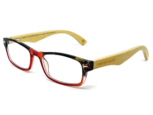 Gafas de Lectura Bamboo Havana Red