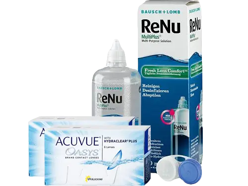 Lentillas Acuvue Oasys + Renu Multiplus - Packs