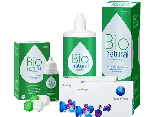 Lentillas Biofinity + BioNatural - Packs