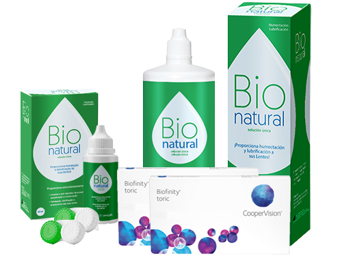 Lentillas Biofinity Toric + BioNatural - Packs