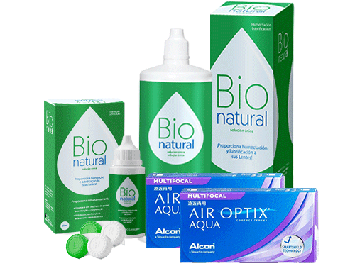 Lentillas Air Optix Aqua Multifocal + BioNatural - Packs