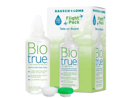 Líquido para Lentillas Biotrue Flight Pack