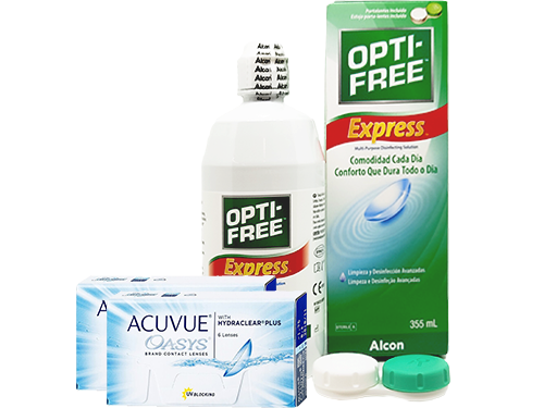 Lentillas Acuvue Oasys + Opti-Free Express - Packs