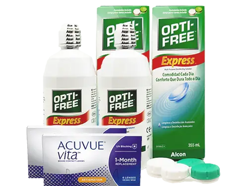 Lentillas Acuvue Vita for Astigmatism + Opti-Free Express - Packs