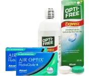 Lentillas Air Optix Plus HydraGlyde for Astigmatism + Opti-Free Express - Packs