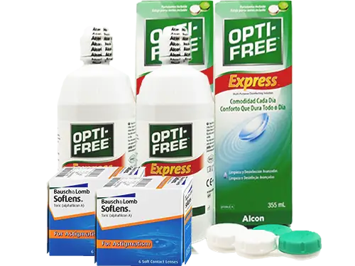 Lentillas Soflens Toric + Opti-Free Express - Packs