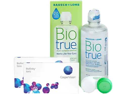 Lentillas Biofinity Toric + Biotrue - Packs