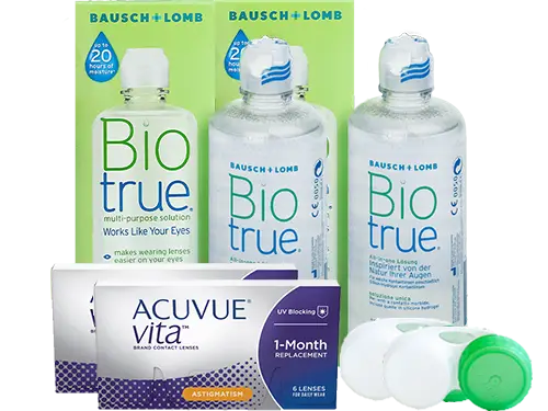 Lentillas Acuvue Vita for Astigmatism + Biotrue - Packs