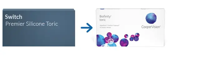 Lentillas Switch Premier Silicone Toric Lentillas Switch Premier Silicone Toric