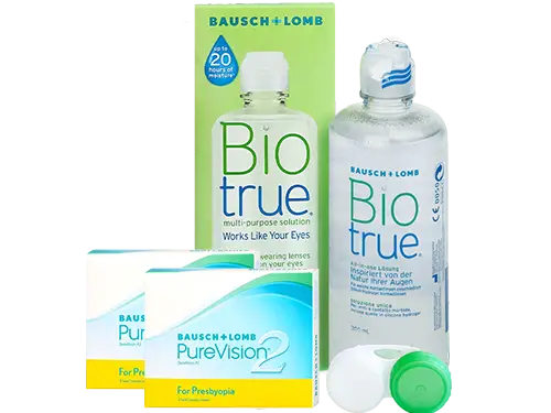 Lentillas Purevision 2 for Presbyopia + Biotrue - Packs