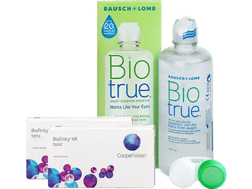 Lentillas Biofinity Toric XR + Biotrue - Packs