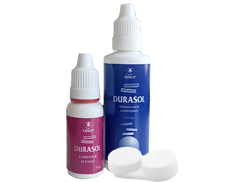 Líquido para Lentillas Durasol Conservador + Limpiador Kit Viaje