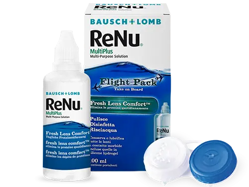 Líquido para Lentillas Renu Multiplus Flight Pack