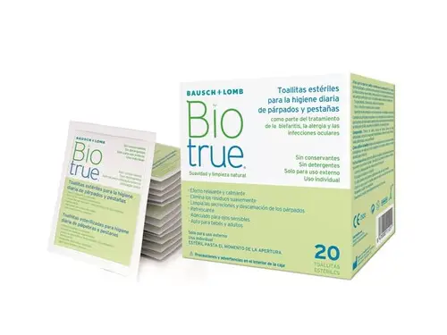 Accesorios para Lentillas Biotrue Toallitas