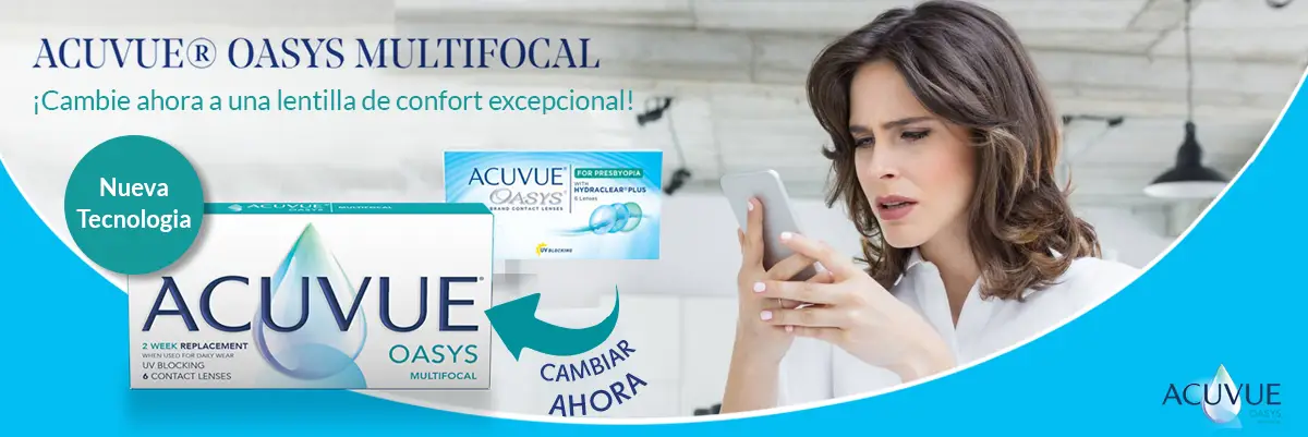 Cambie ahora para Acuvue Oasys Multifocal