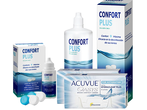 Lentillas Acuvue Oasys for Astigmatism + Confort Plus - Packs