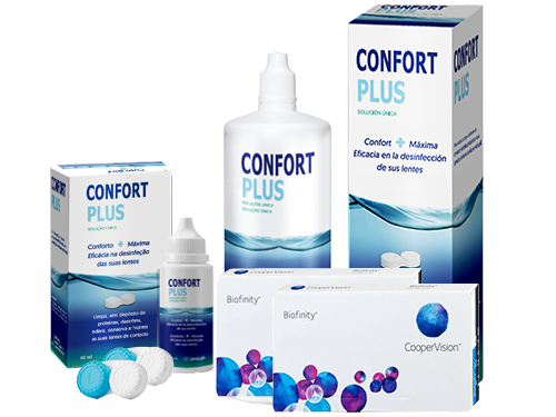 Lentillas Biofinity + Confort Plus - Packs