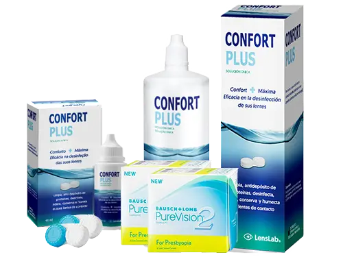 Lentillas Purevision 2 for Presbyopia + Confort Plus - Packs