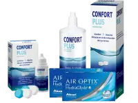 Lentillas Air Optix Plus HydraGlyde + Confort Plus - Packs