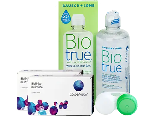 Lentillas Biofinity Multifocal + Biotrue - Packs