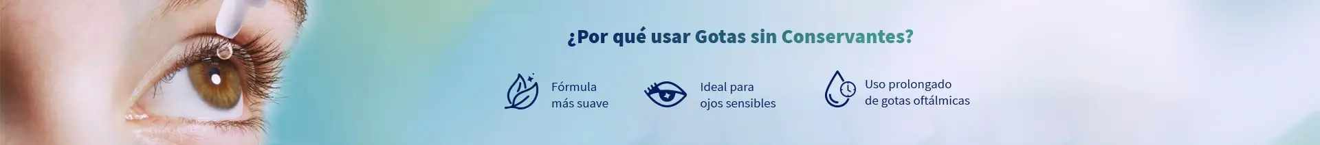 Por qué usar Gotas sin conservantes