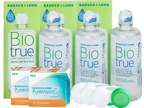 Lentillas Purevision 2 Astigmatismo + Biotrue - Packs