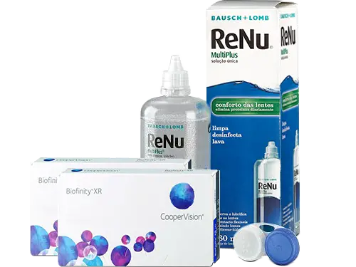 Lentillas Biofinity XR + Renu Multiplus - Packs