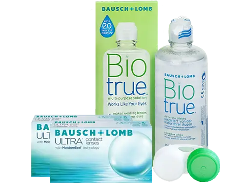 Lentillas Bausch+Lomb ULTRA + Biotrue - Packs