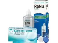Lentillas Bausch+Lomb ULTRA + Renu Multiplus - Packs