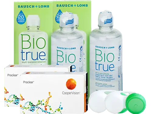 Lentillas Proclear + Biotrue - Packs