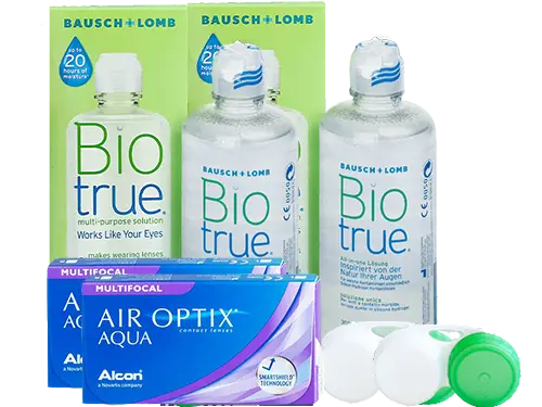 Lentillas Air Optix Aqua Multifocal + Biotrue - Packs