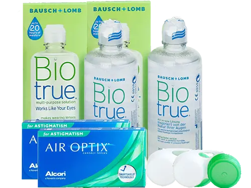 Lentillas Air Optix for Astigmatism + Biotrue - Packs
