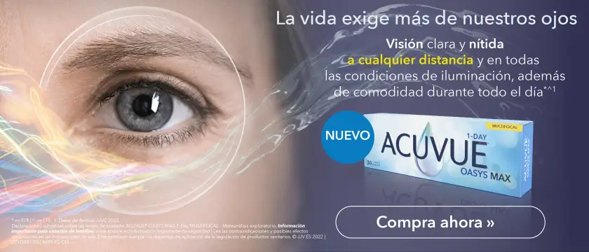 Acuvue Oasys Max 1-Day Multifocal - La vida exige más de nuestros ojos