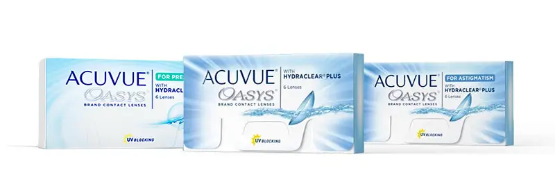 Acuvue Oasys: diversidad para cada necesidad Acuvue Oasys: diversidad para cada necesidad