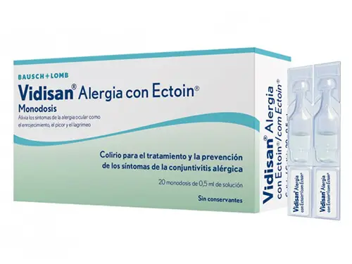 Gotas para Lentillas Vidisan Alergia con Ectoin