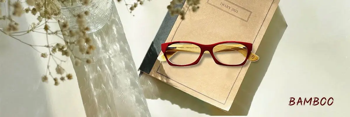 Gafas de Lectura: Bamboo Red