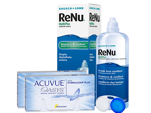 Lentillas Acuvue Oasys + Renu Multiplus - Packs