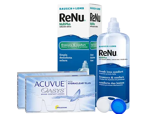 Lentillas Acuvue Oasys + Renu Multiplus - Packs
