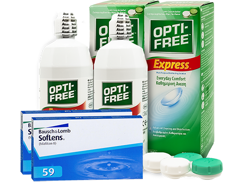 Lentillas Soflens 59 + Opti-Free Express - Packs