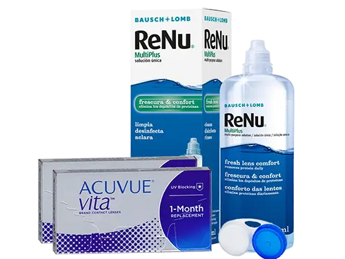 Lentillas Acuvue Vita + Renu Multiplus - Packs