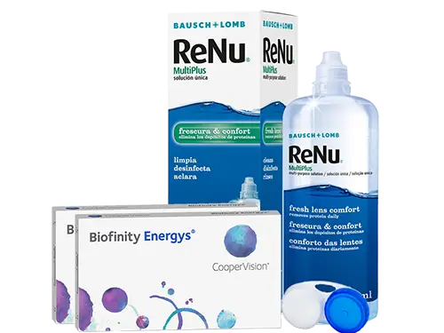 Lentillas Biofinity Energys + Renu Multiplus - Packs