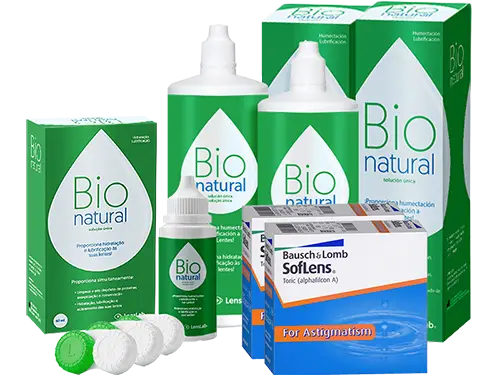 Lentillas Soflens Toric for Astigmatism + BioNatural - Packs