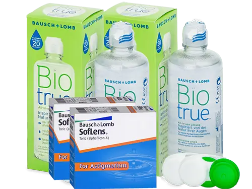 Lentillas Soflens Toric for Astigmatism + Biotrue - Packs