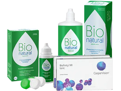 Lentillas Biofinity Toric XR + BioNatural - Packs