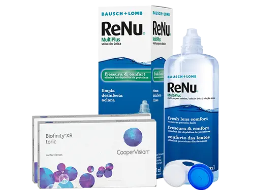 Lentillas Biofinity Toric XR + Renu Multiplus - Packs